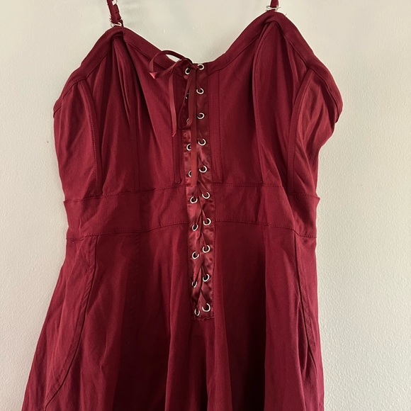 Unique Vintage Corset Midi Dress Renaissance Faire Cosplay Fairy Pirate Poetcore - Picture 4 of 11